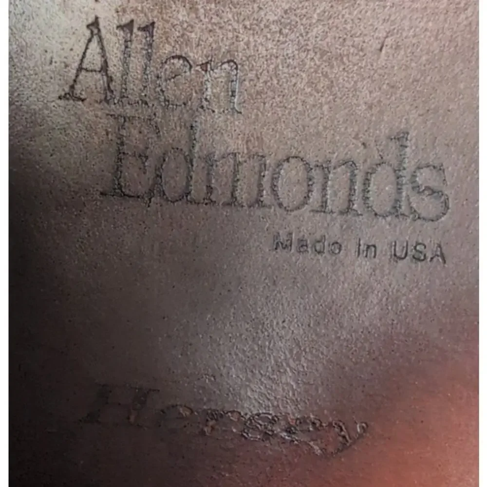 Allen Edmonds Hersey Dress Shoe Men 12D Split Moc Toe‎ Chili Weave Lace Up Brown